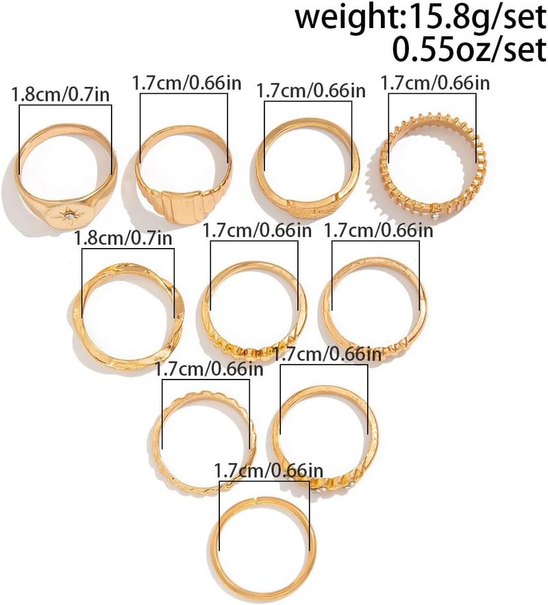 ANGLEQUEEN Chunky Silver Rings for Women Open Stacking Knuckle Ring Silver Adjustable Round Dome Rings Set Minimalist Irregular Statement Ring Women 2025 Fashion Jewelry - Image 3